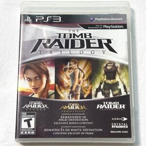 Tomb Raider Trilogy Playstation PS3 Game - CIB Tested Working - Manual Included